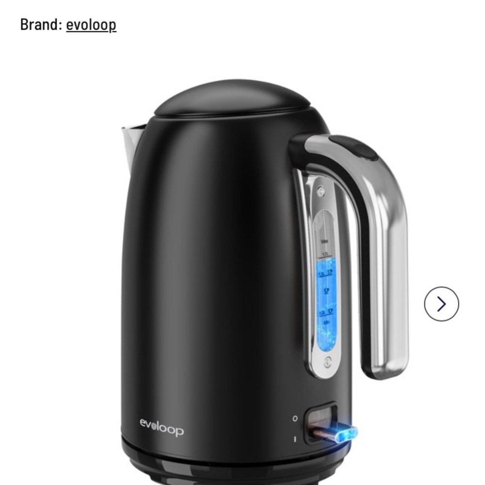 Evoloop Black Electric Kettle